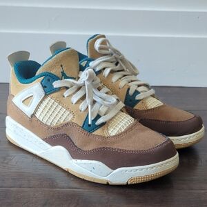 Kids' NIKE AIR JORDAN Brown and Tan Sneakers